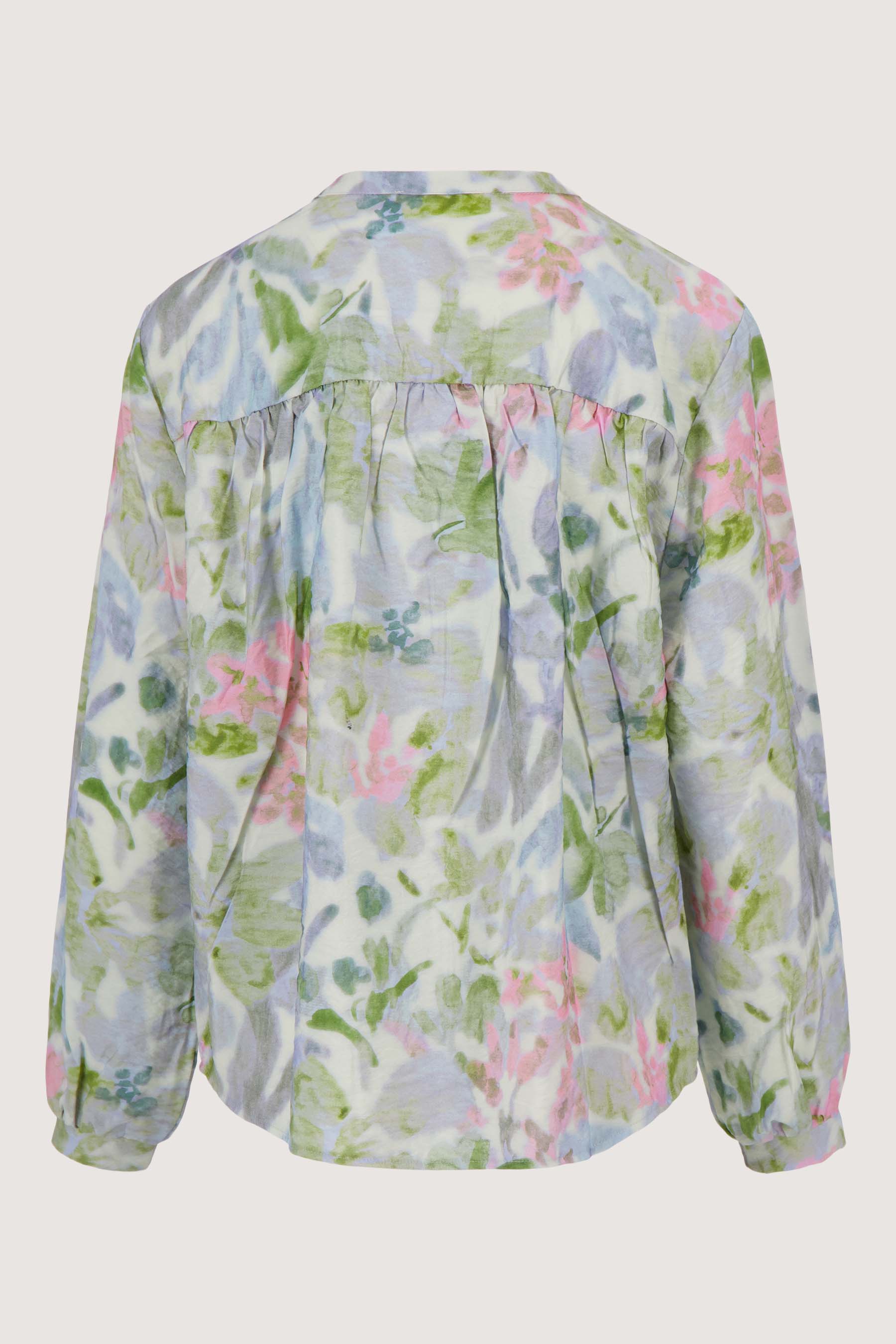 blouse zonder kraag met bloemen print