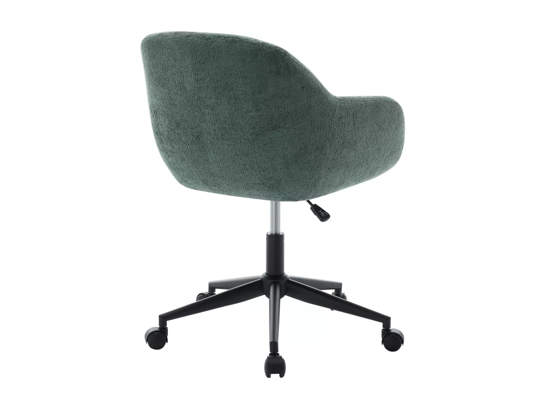 Chaise de bureau - Tissu texturé - Vert sapin - Hauteur réglable - LASSANDRA de Pascal Morabito
