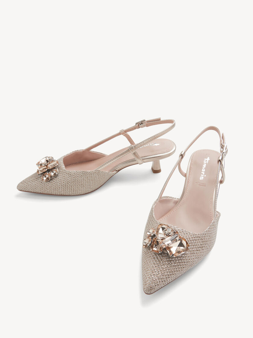 Slingpumps - metallic