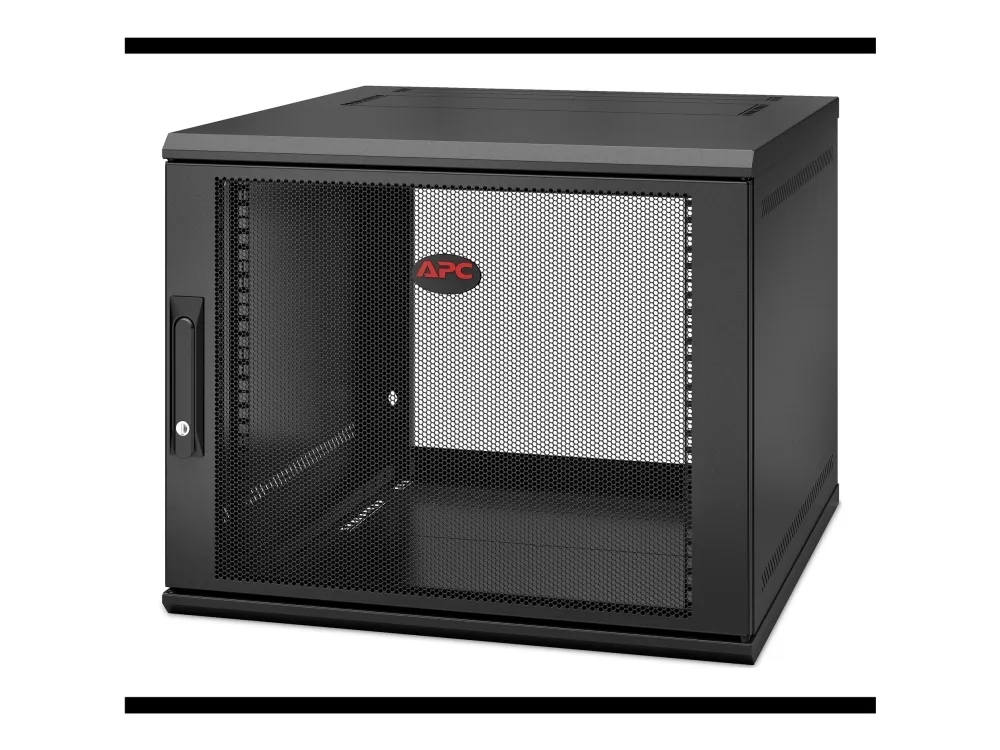 APC NetShelter WX AR109SH6 - Kabinet - vægmonterbar - sort - 9U - 19