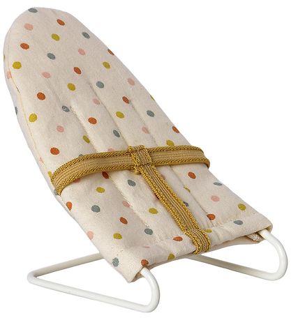 Maileg Liegesessel - Mikro - Off White m. Punkte