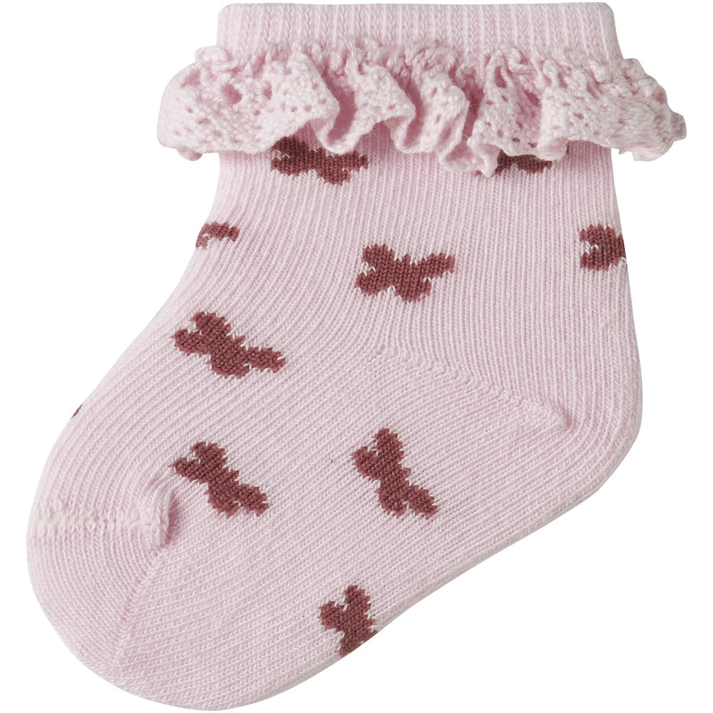 Køb Name It Cradle Pink Nbffutterfly Strømper
