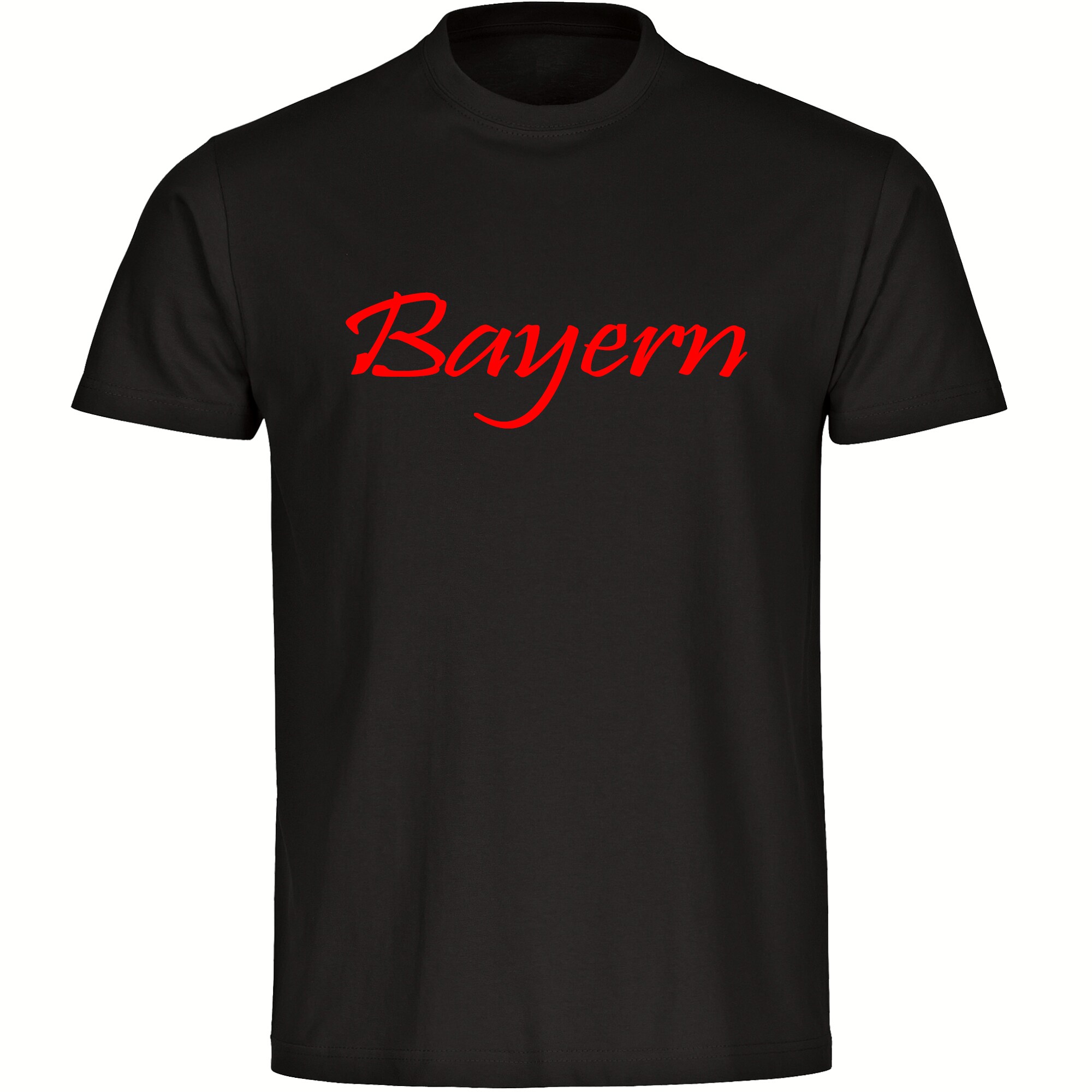 multifanshop® Herren T-Shirt - Bayern - Schriftzug - Druck rot