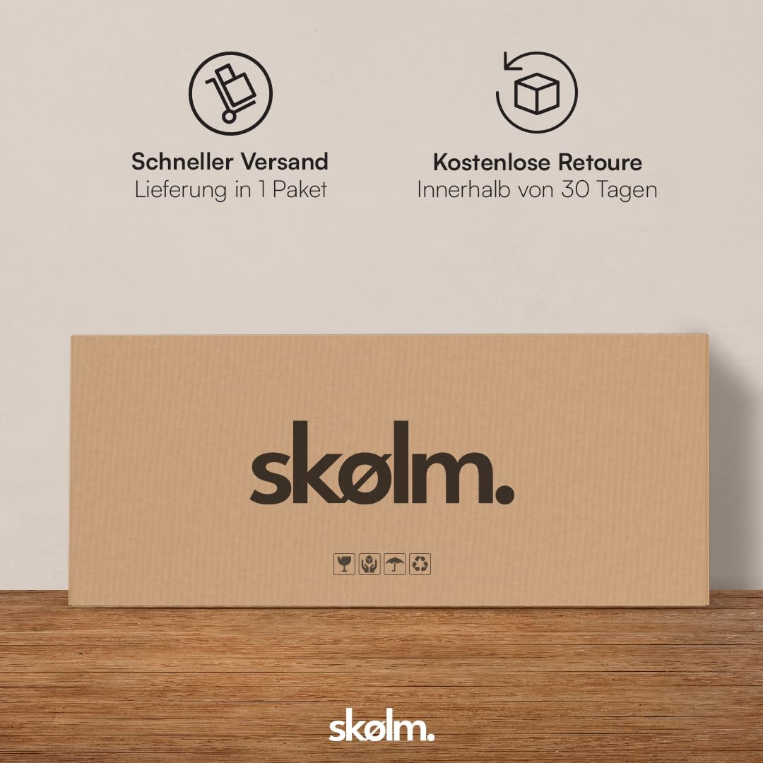 skølm Atriona Metall Kommode – Sideboard mit 3 Fächern & 6 Türen – Metallschrank in Terrakotta – Mehrzweckschrank – Highboard 80 cm breit – höhenverstellbare Füße – Aufbewahrungsschrank – Flurschrank