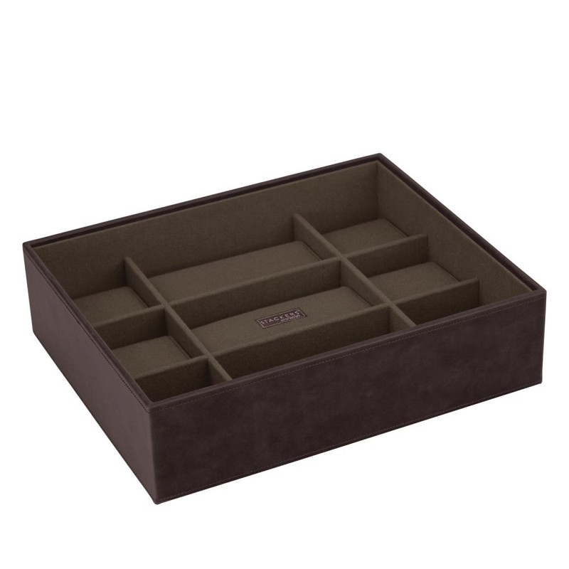 Boite 15 montres stackers empilable, Module2 marron-Kaki,