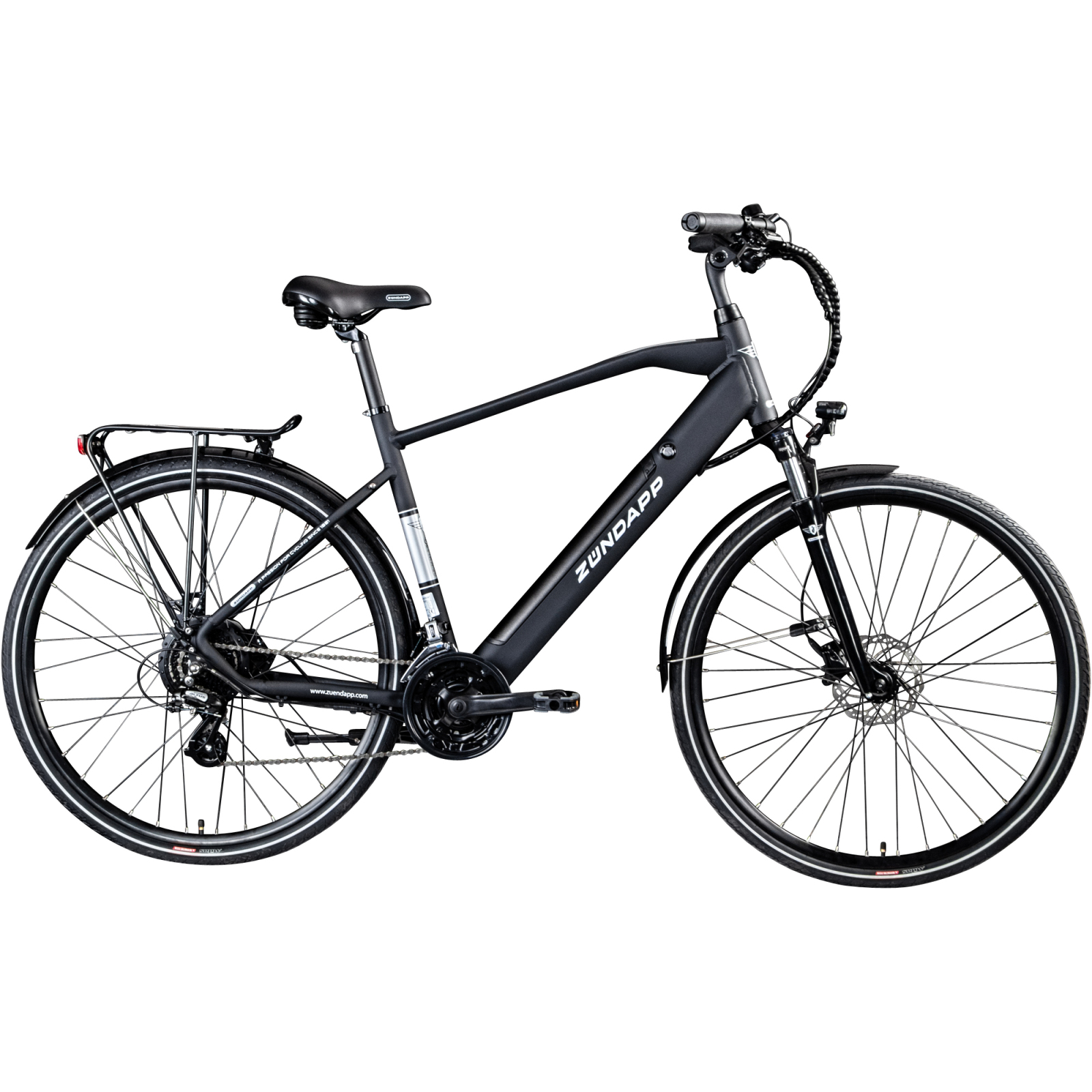Zündapp Elektro Herren-Trekkingrad Z810 - schwarz - 52 cm