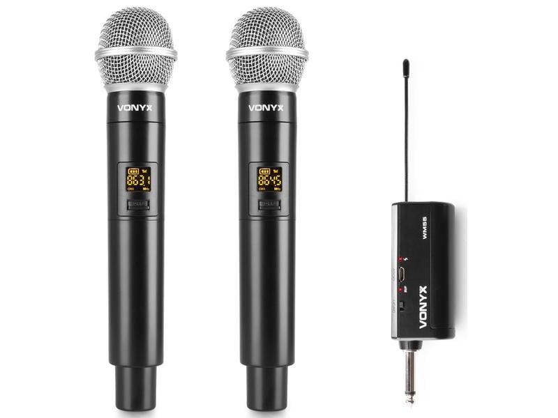 Vonyx Drahtlossystem WM552 Kabelloses Mikrofon Plug-and-Play-Set
