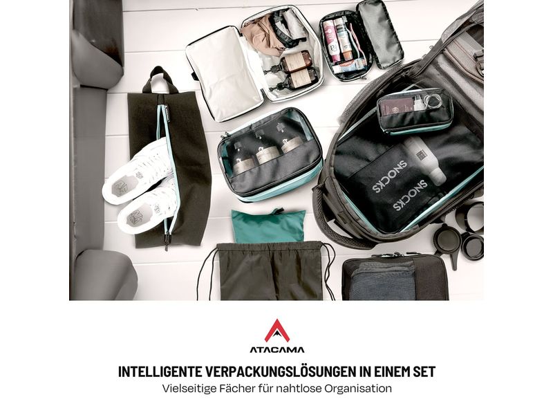 Atacama Premium Kompressions Packwürfel 8er-Set Reisewürfel