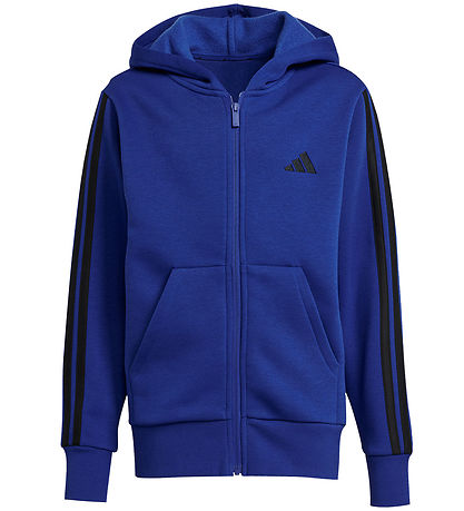 adidas Performance Cardigan - J 3S FL FZ HD - Royalblau/Black