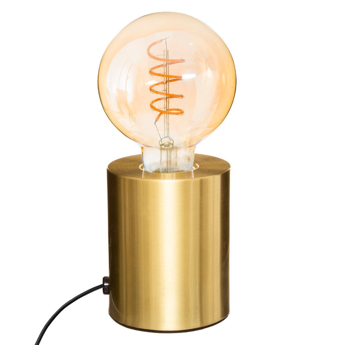 LAMPE SOCLE SABA DORE H.10.5CM