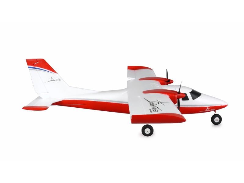 Amewi Motorflugzeug P68 Hochdecker 850 mm Rot, PNP Zweimotoriges Trainer-Flugmodell