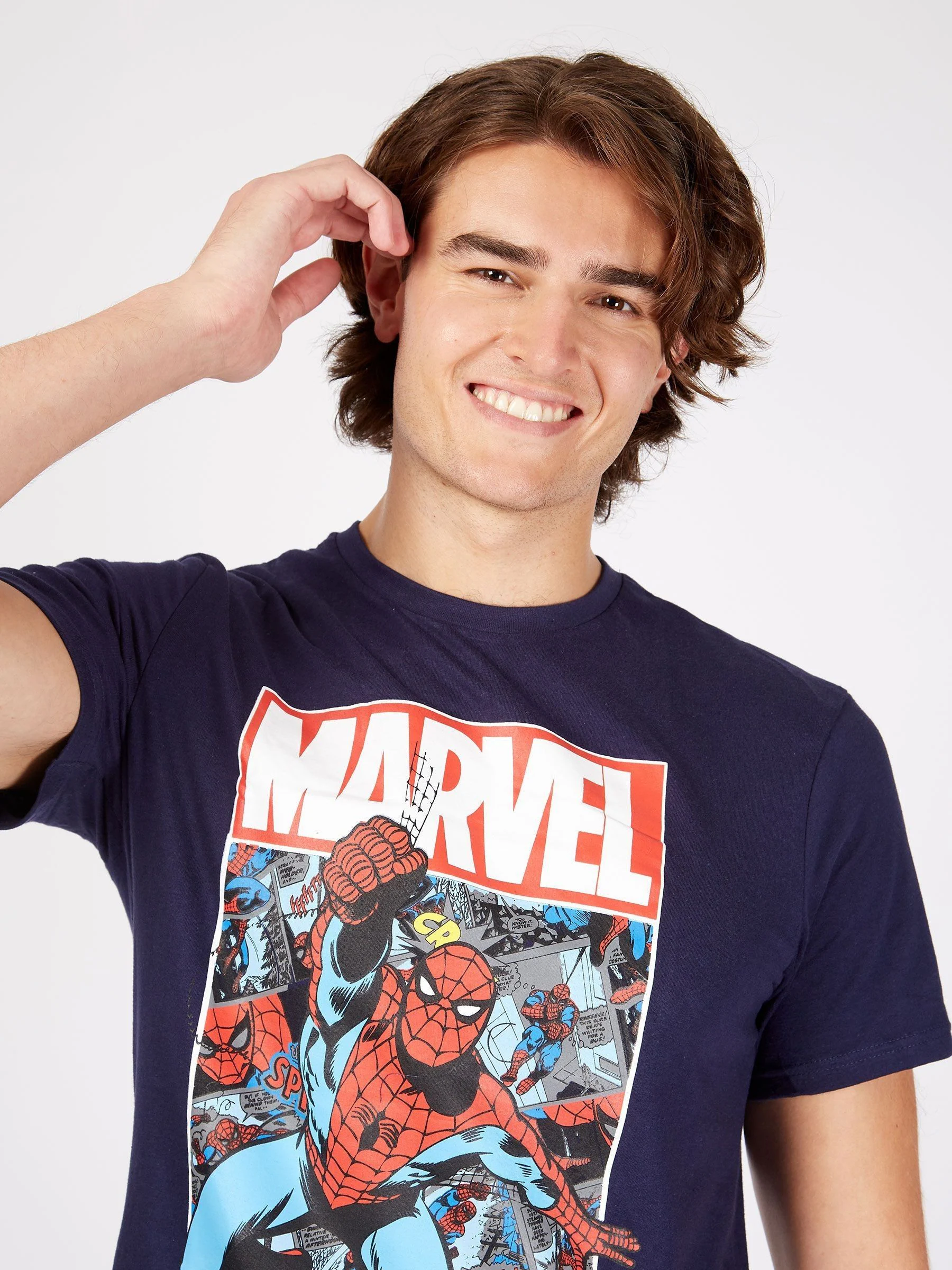 Personage Marvel Spiderman Disney herenpyjama van 100% katoen