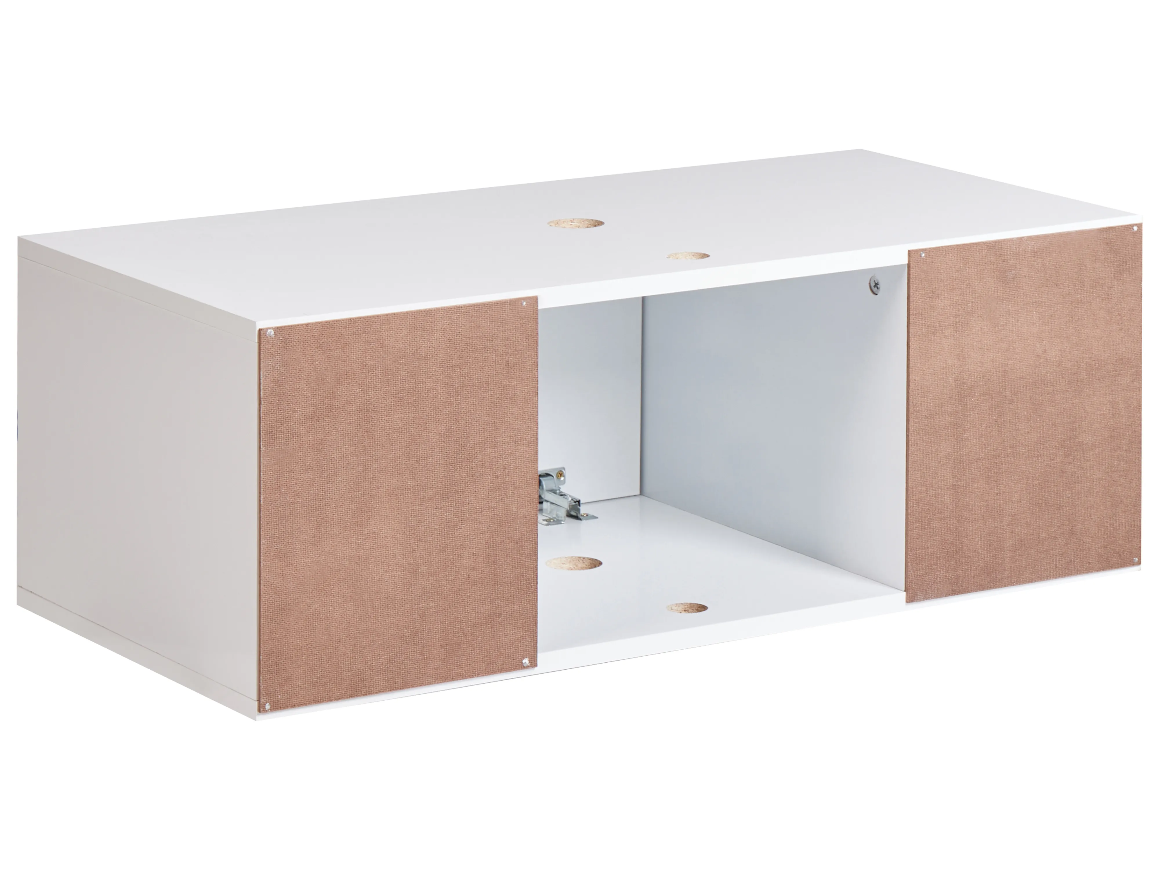 Wandgemonteerde wastafelkast CASCAVEL 80 cm Wit