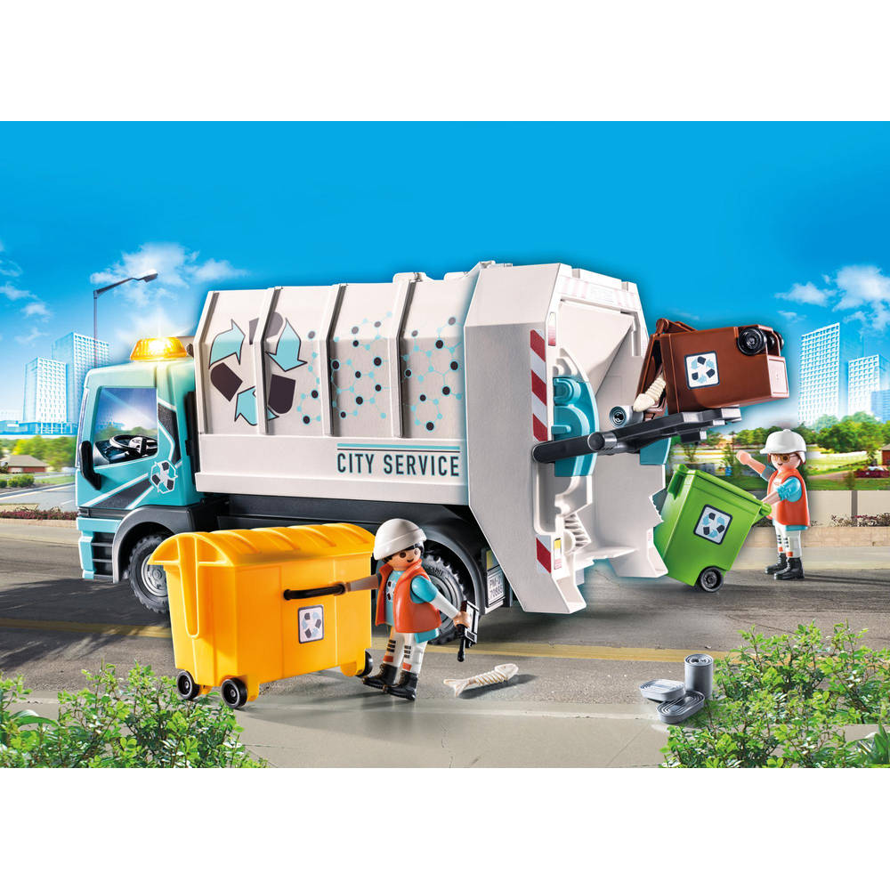 PLAYMOBIL vuilniswagen met knipperlicht 70885