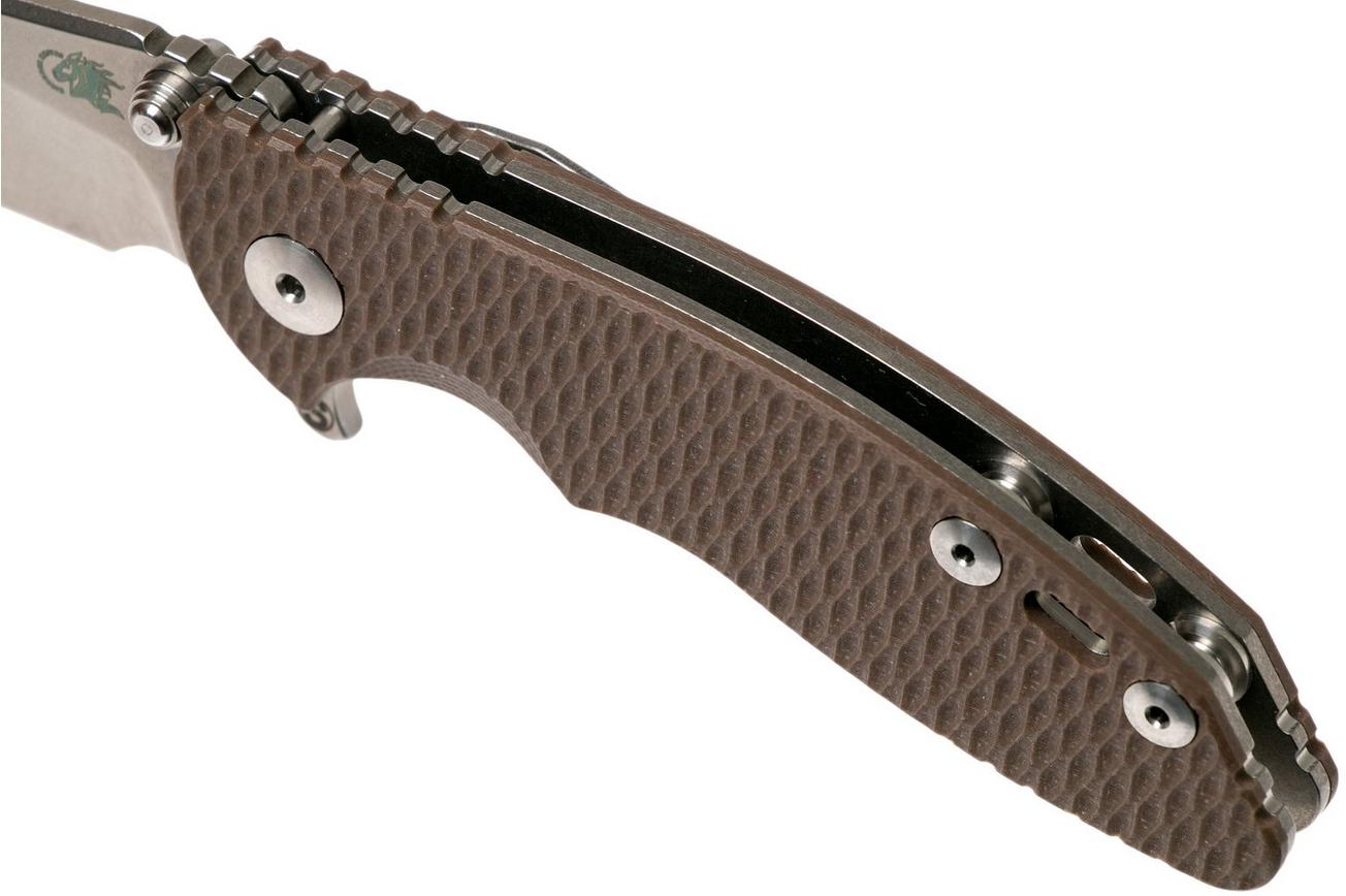 Rick Hinderer XM18 3” Skinny Slicer Linerlock, Flat Dark Earth G10 zakmes