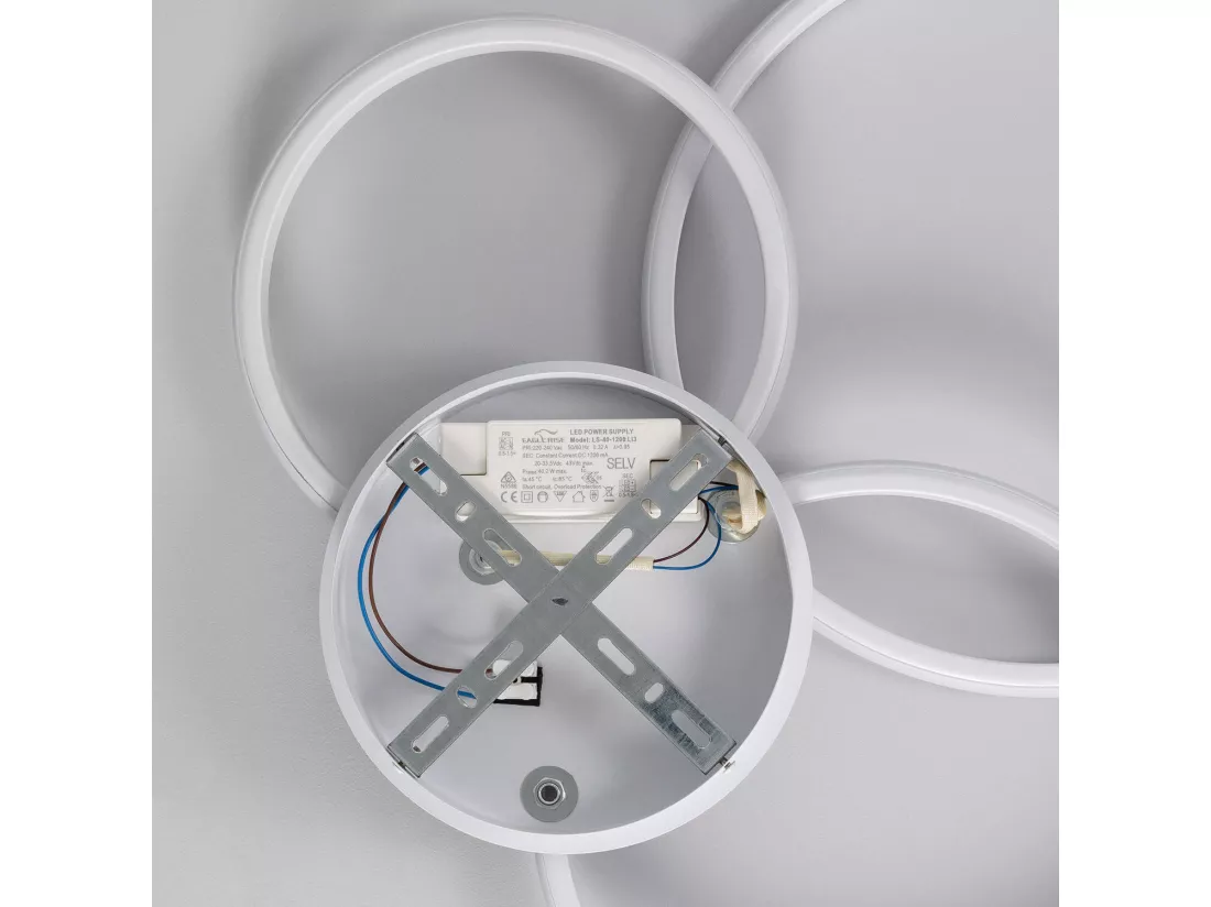 Plafonnier LED 31W Métal Big Eklips Berno 3000K Blanc chaud