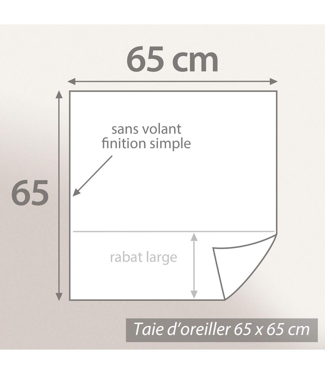 Parure de lit 300x240 cm percale coton MACASSAR Moka 3 pièces