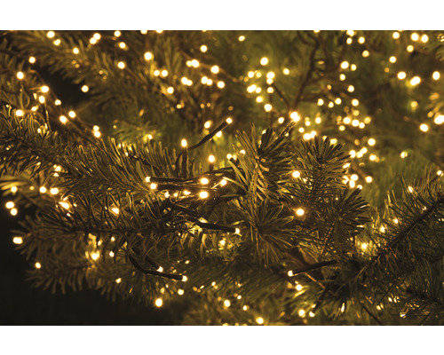 LED cluster lichtketting Lafiora 6 m + 5 m aansluitdraad 768 LED's warmwitte lichtkleur incl. timer