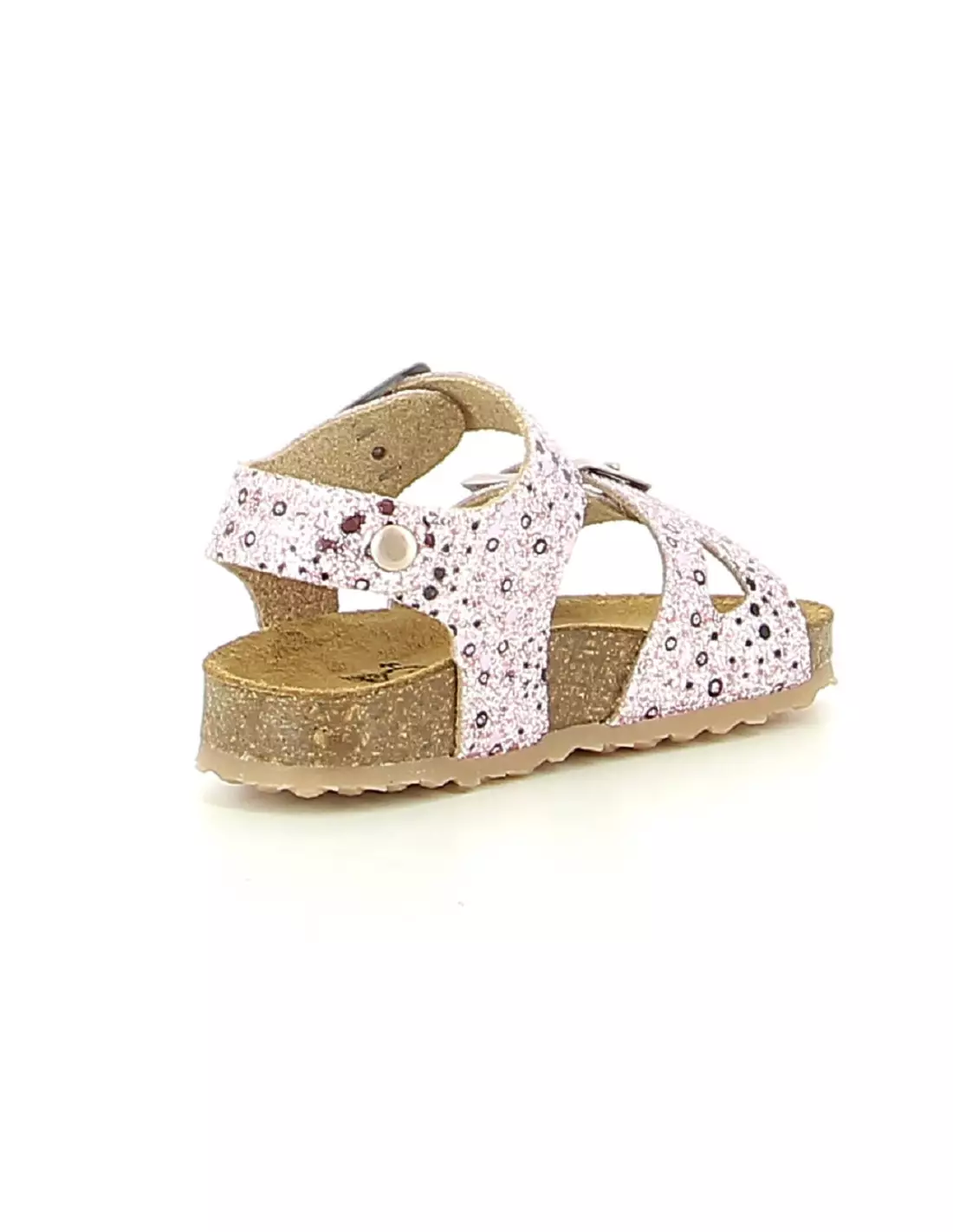 PLAKTON POXI GLITTER BRUSH ROSE - Sandales & nu-pieds Rose