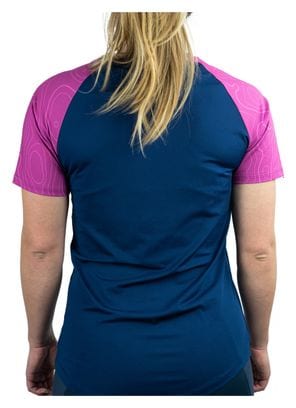 Maillot manches courtes Femme Oxsitis Origin Bleu Marine / Rose