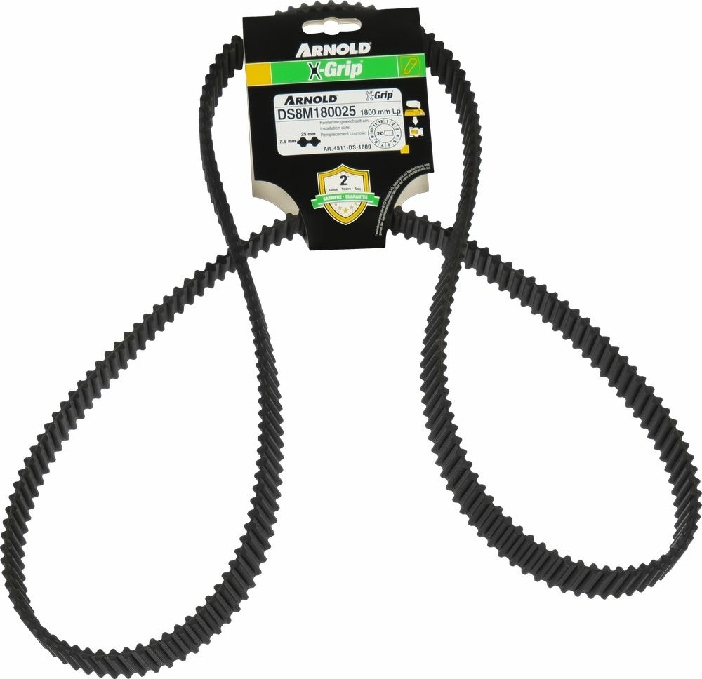 Courroie dentée trapézoïdale x-grip de type 25ds8m1800