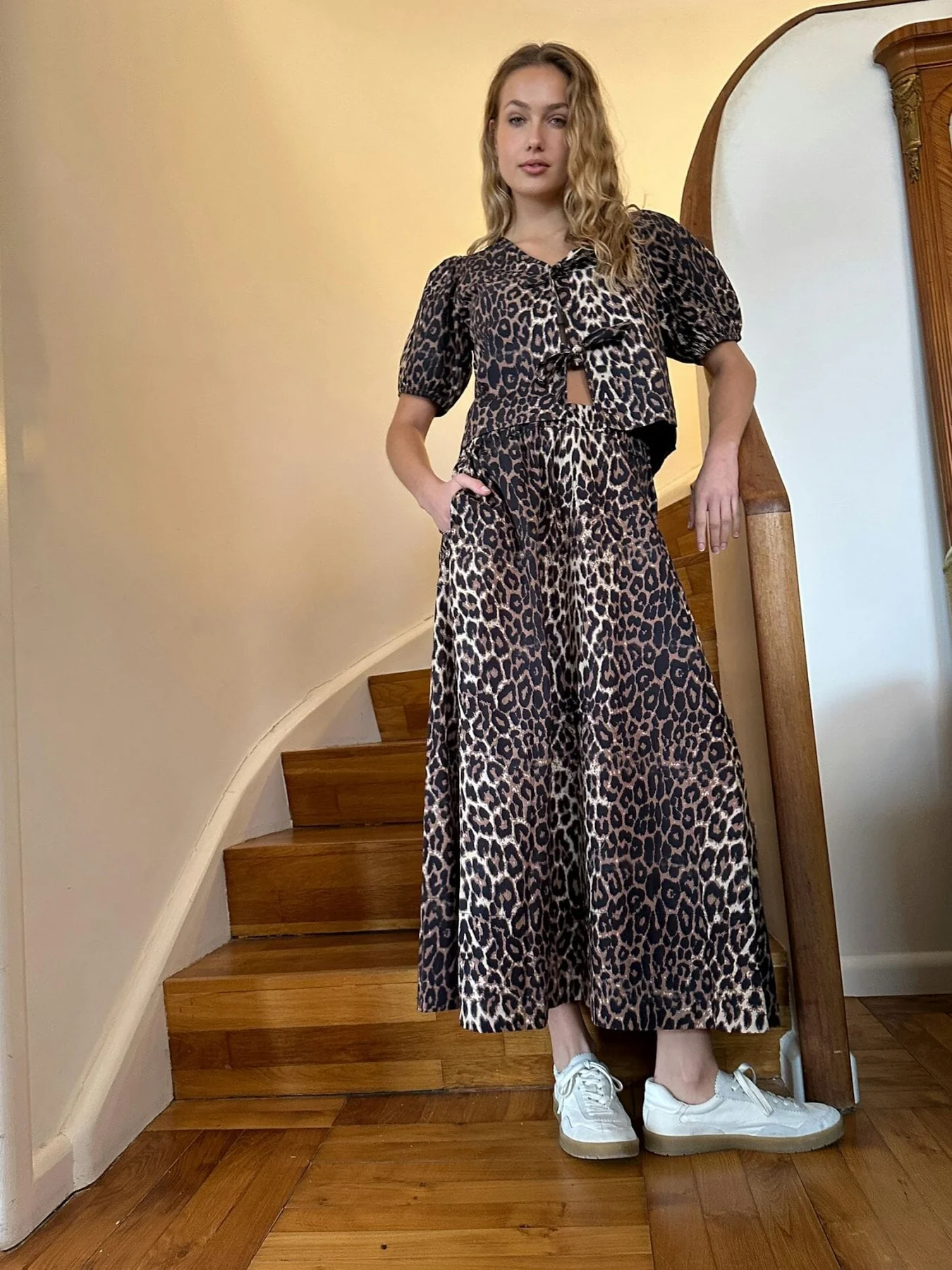 Neo Noir Yara Leo Long Skirt
