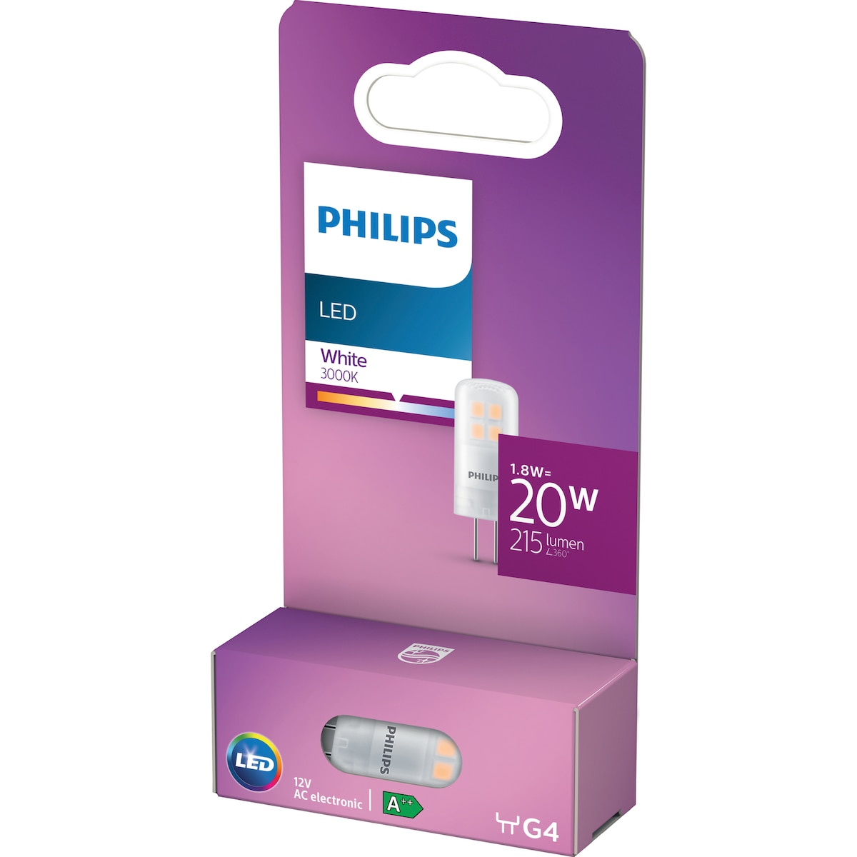 Philips LED-spotlys 1,8W G4
