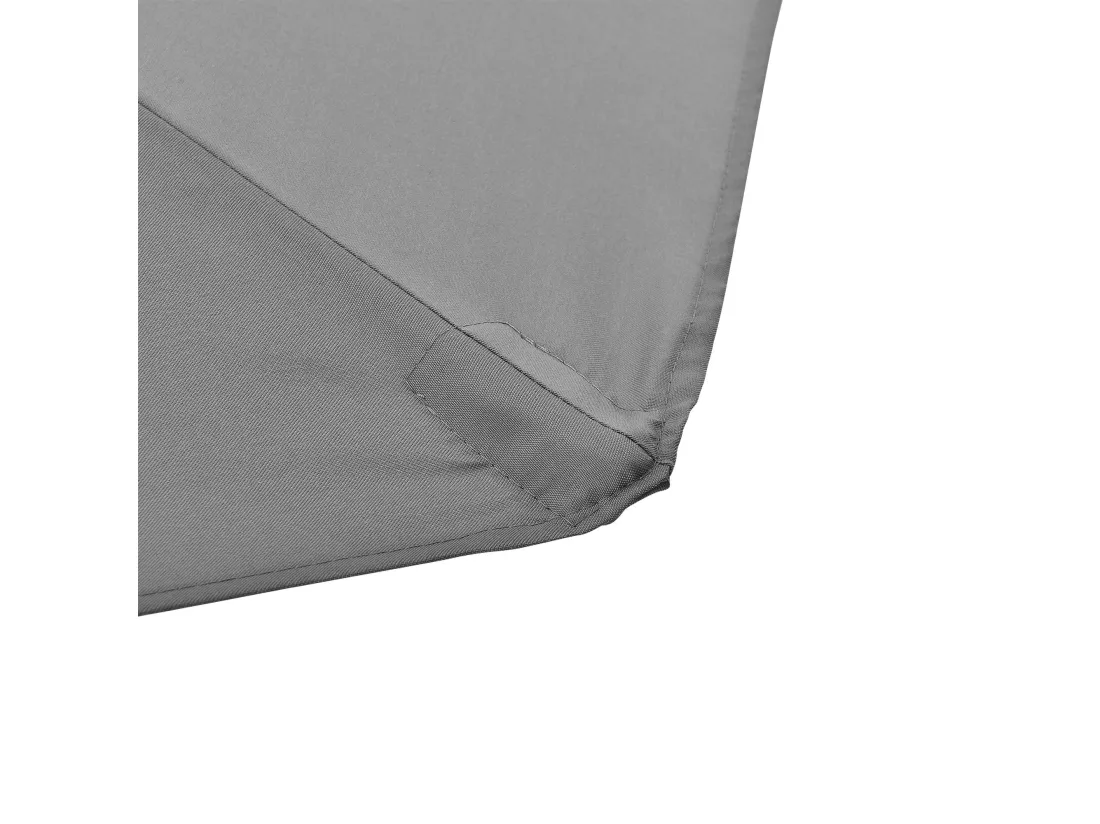 Demi parasol de terrasse grise 300 x 150 x 230 cm 03_0001611