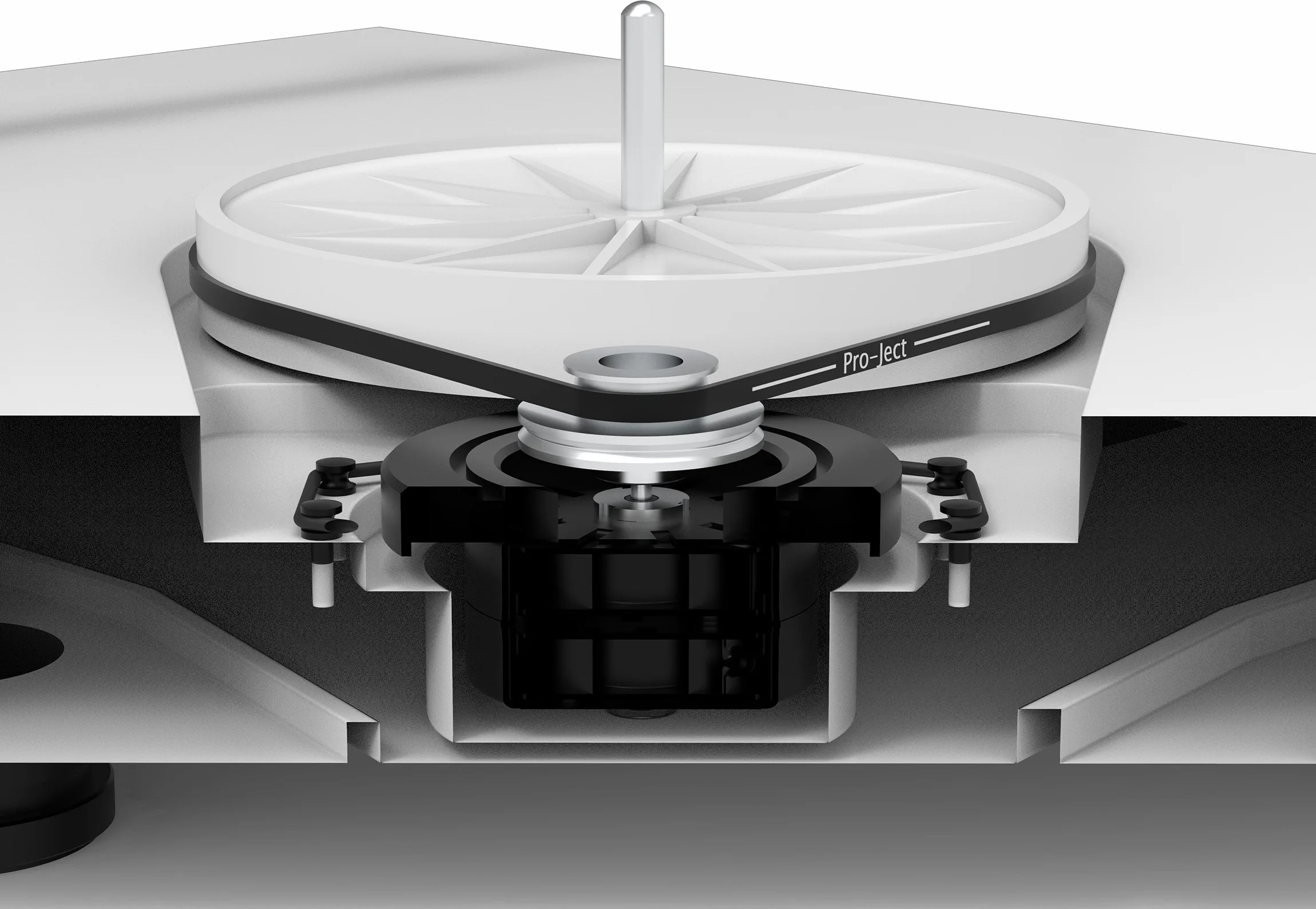 Pro-Ject X2B Blanc satin   cellule Quintet Red Platines vinyle hi-fi