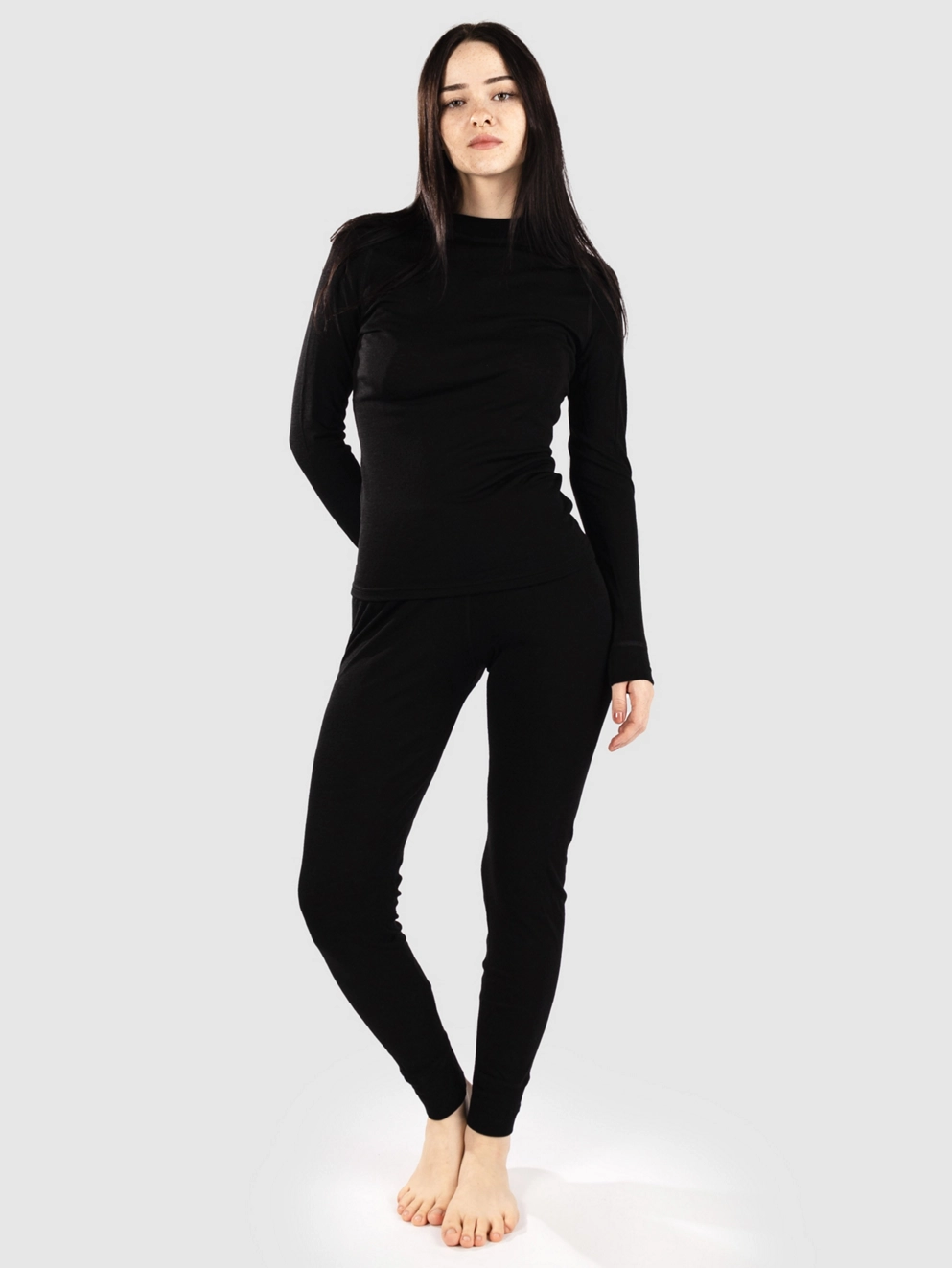 Thermowave Merino Warm Base Layer Bottoms black