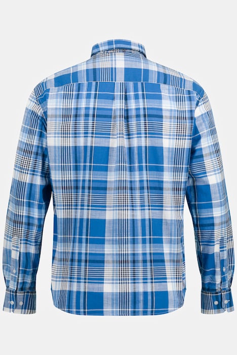 Karohemd, Langarm, Buttondown-Kragen, Modern Fit