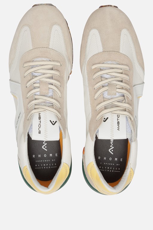 Ambitious Rhome Sneakers wit Leer