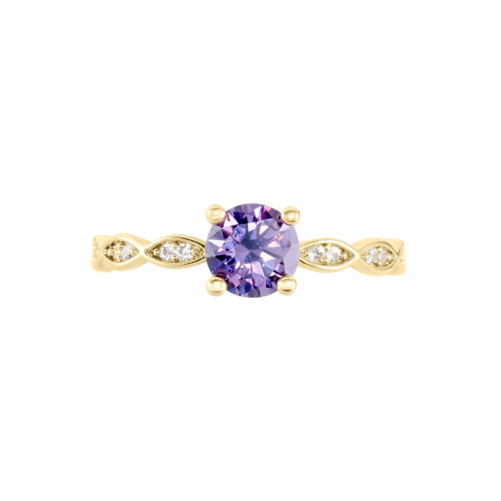 Bague Kurt Plaqué Or Jaune Oxyde De Zirconium