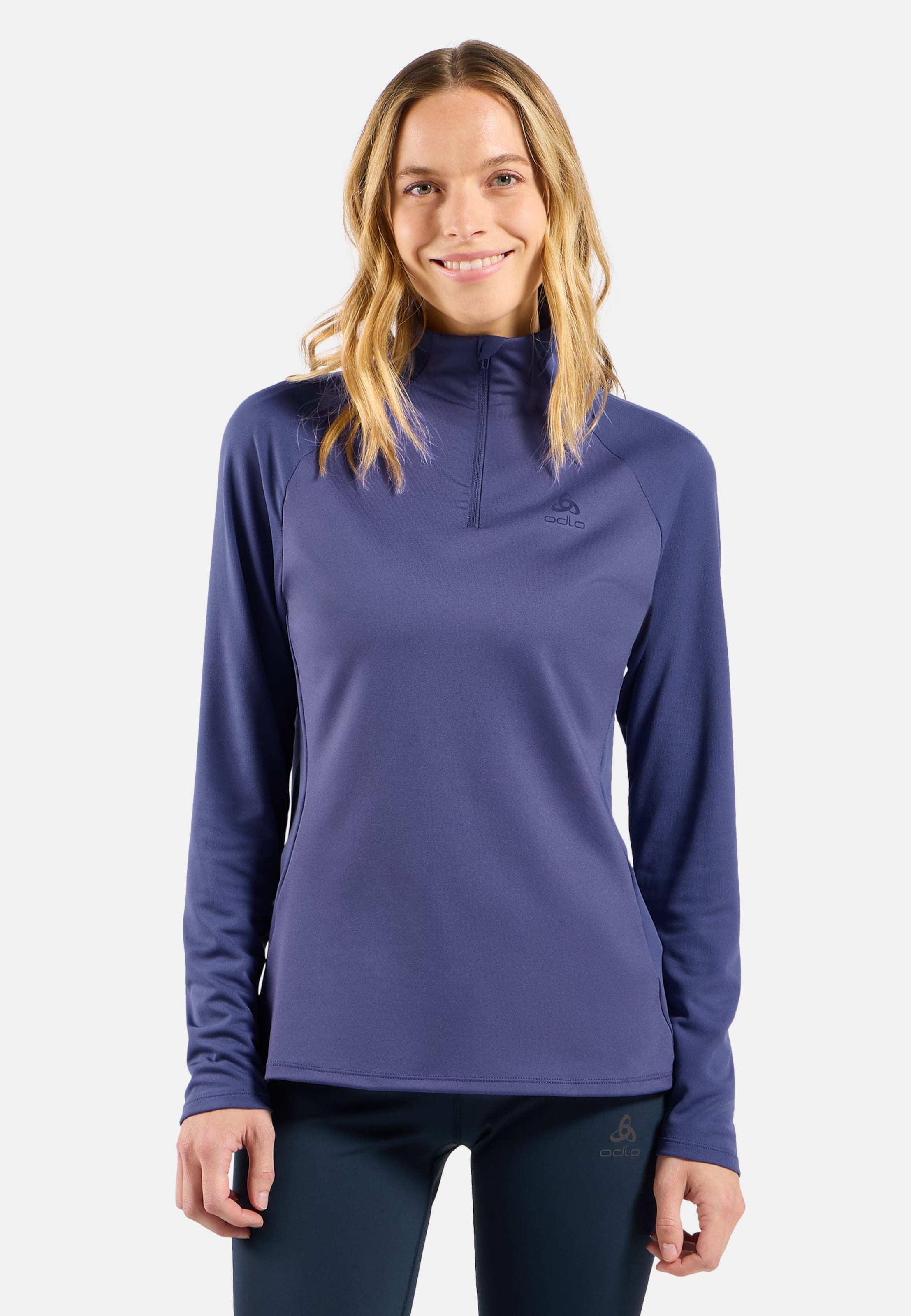 Essentials Ceramiwarm Mid Layer mit Halbreissverschluss in Skipper Blue