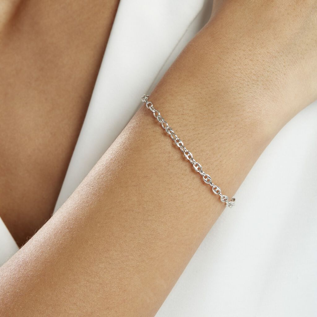 Bracelet Carrus Argent Blanc