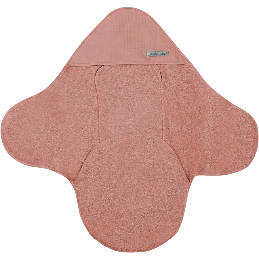 odenwälder Frottee-Einschlagdecke cranberry