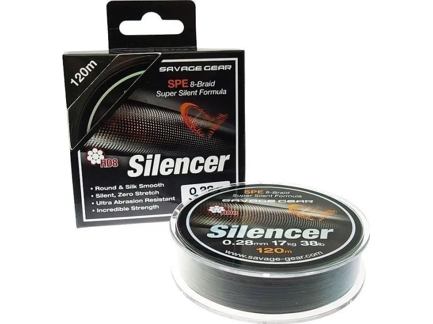 SG HD8 Silencer Braid 120m 0.09mm 10lbs 4.7kg Green