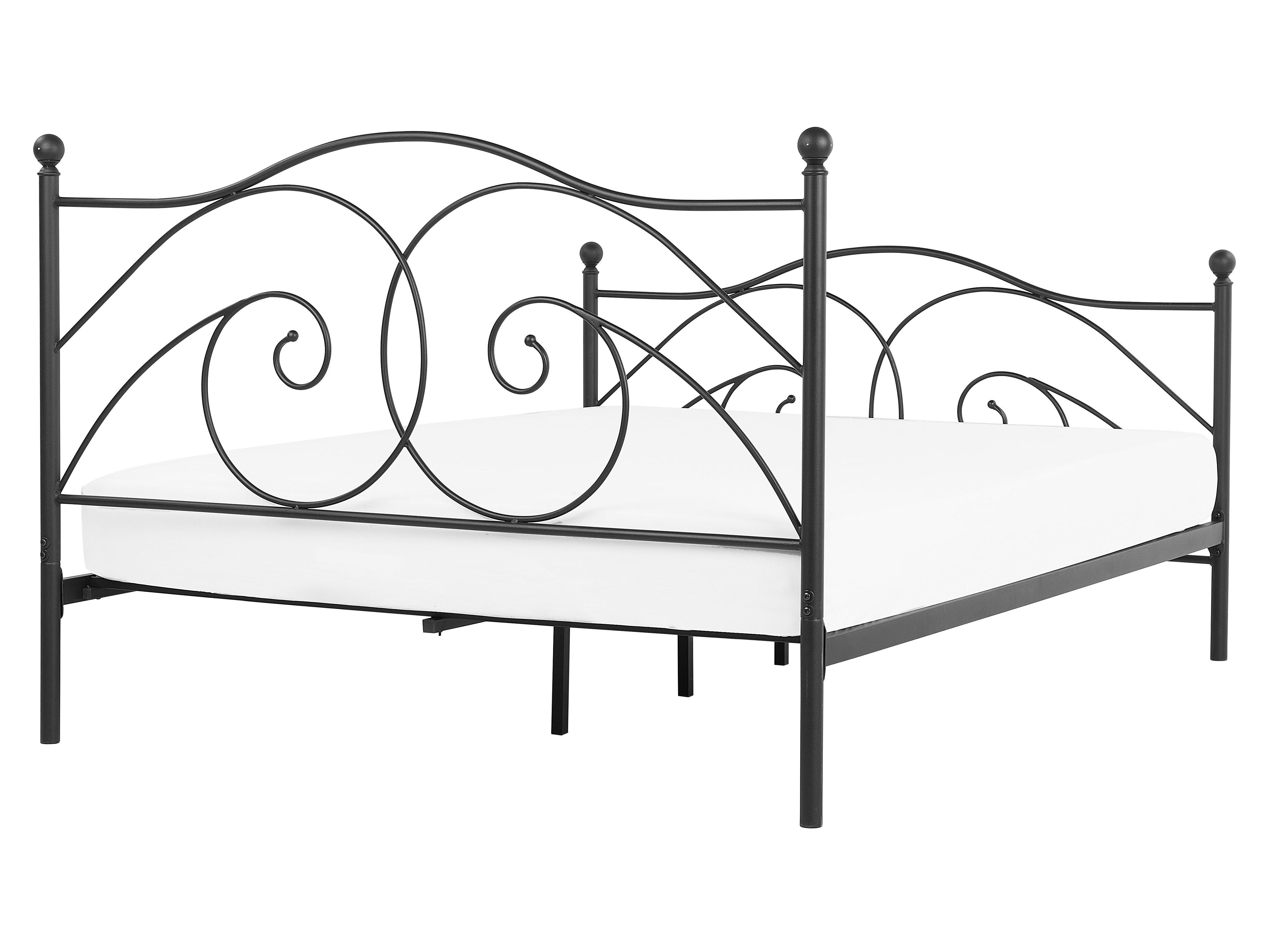 Bed Metaal DINARD 160 x 200 cm Zwart