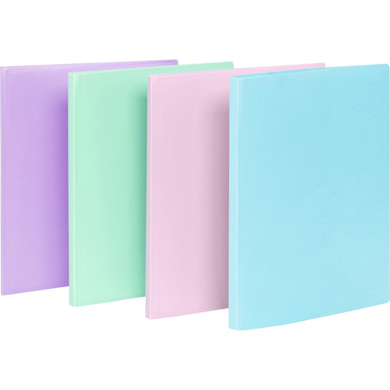 Protège-documents 40 pochettes - 80 vues - A4 - polypropylène - RAINBOW PASTEL VIQUEL - Coloris assortis
