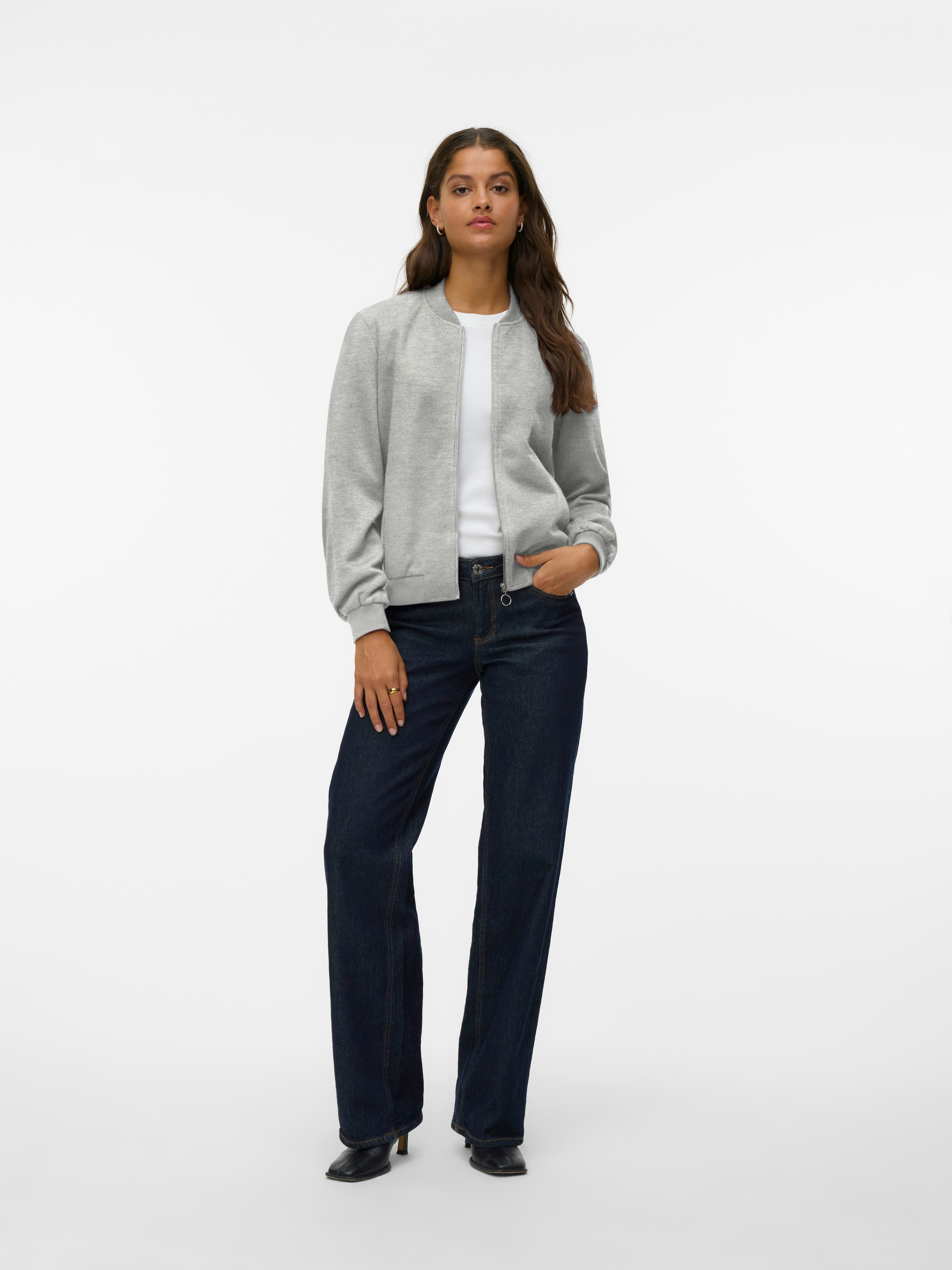 Vero Moda Bomberjacke »VMKIMIKO LS SHORT JERSEY BOMBER NOOS«
