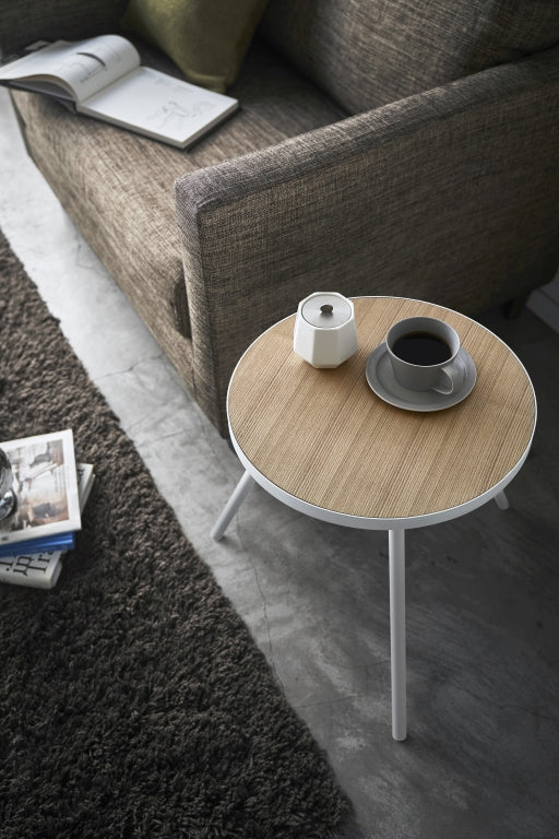 Yamazaki Bijzettafel Rond - Tower - Wit