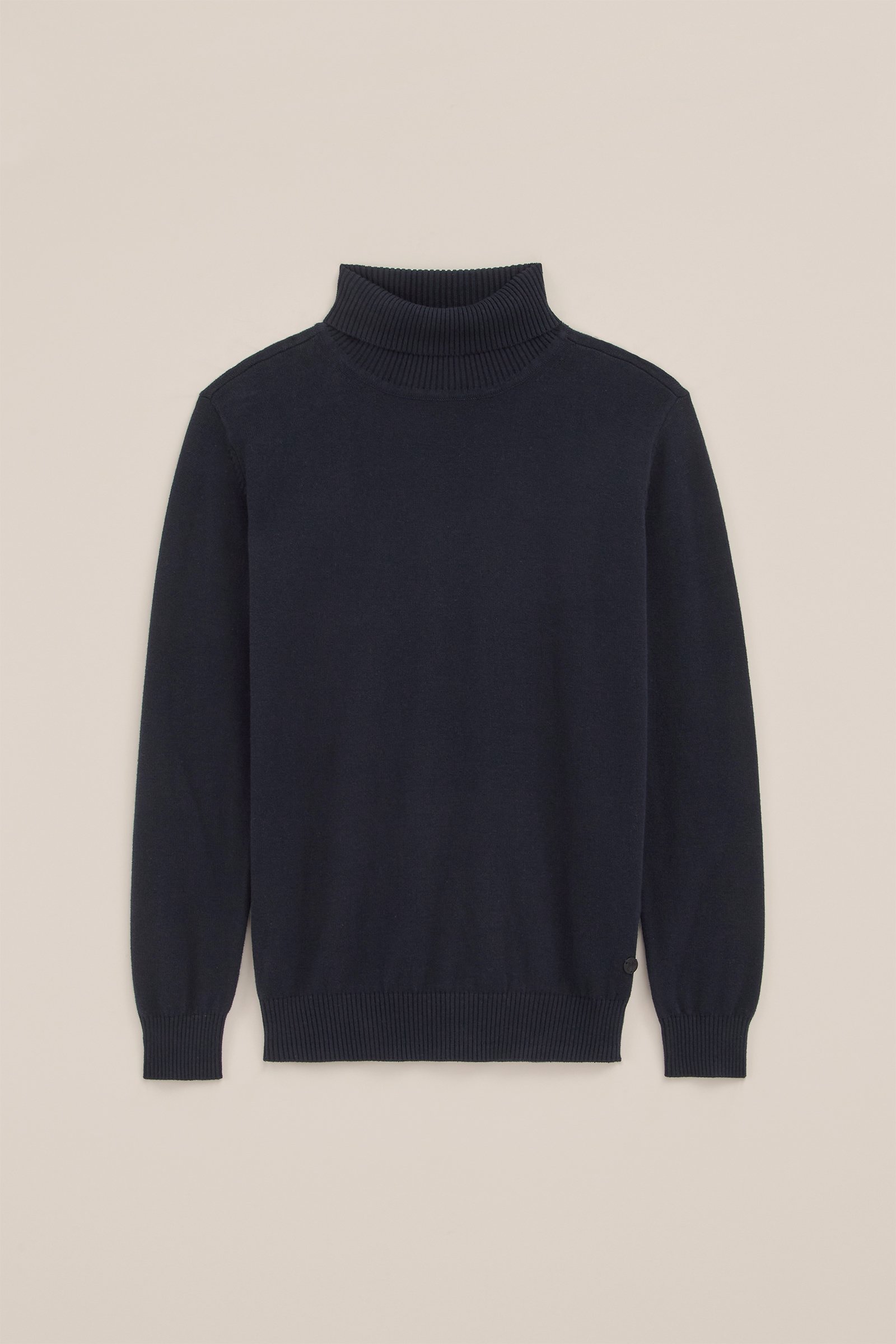 Jongens fijngebreide coltrui WE Fashion Donkerblauw