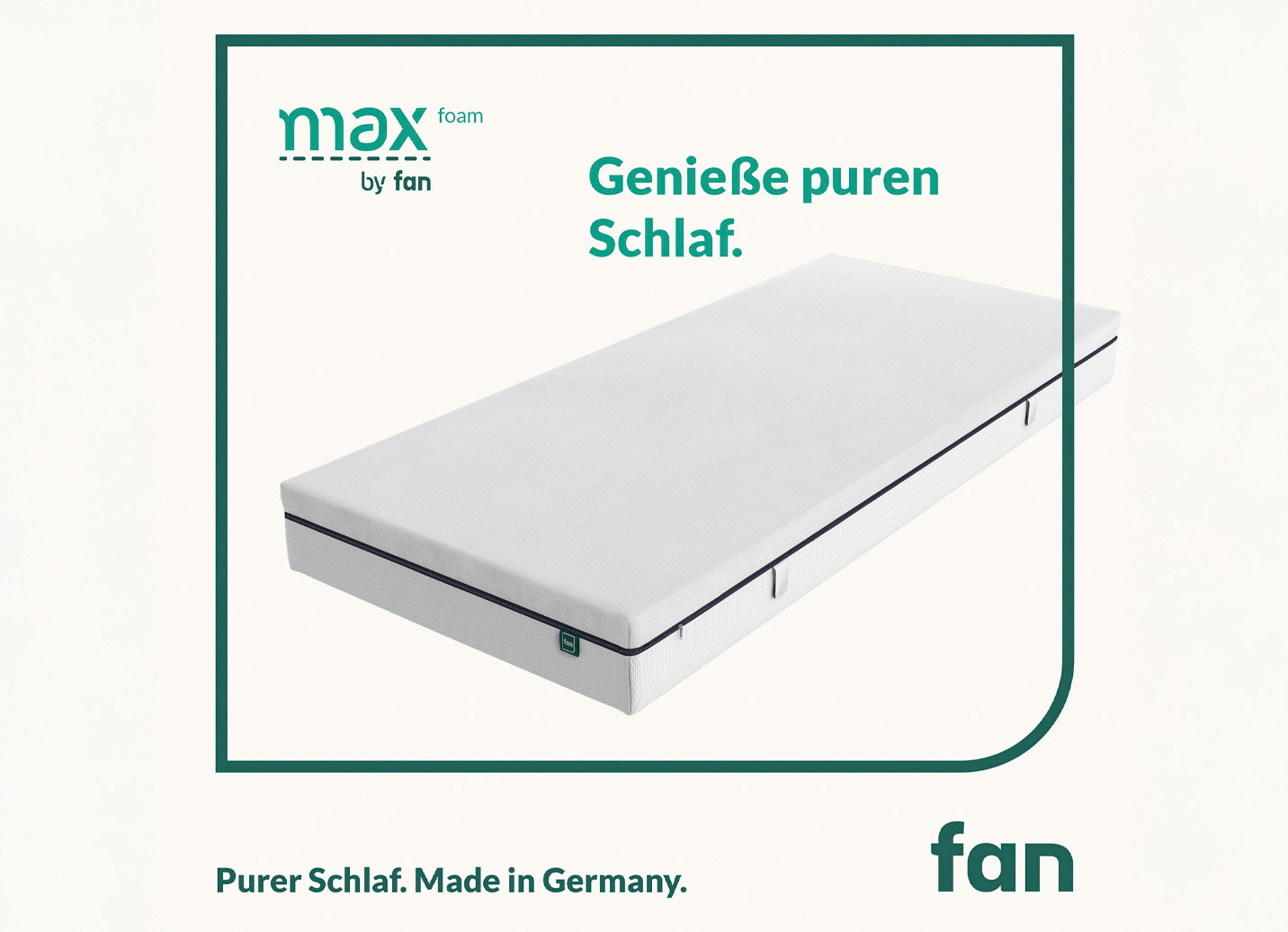 TESTSIEGER Mehrzonen-Matratze „max foam by fan“