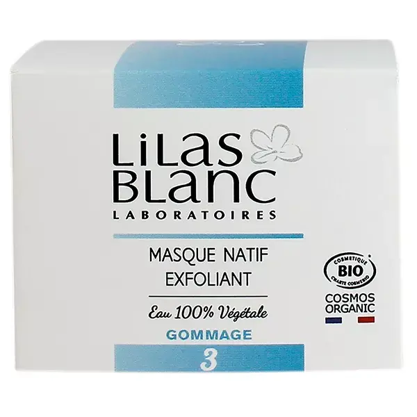 Máscara Esfoliante Orgânica Natural Lilás Branco 50ml