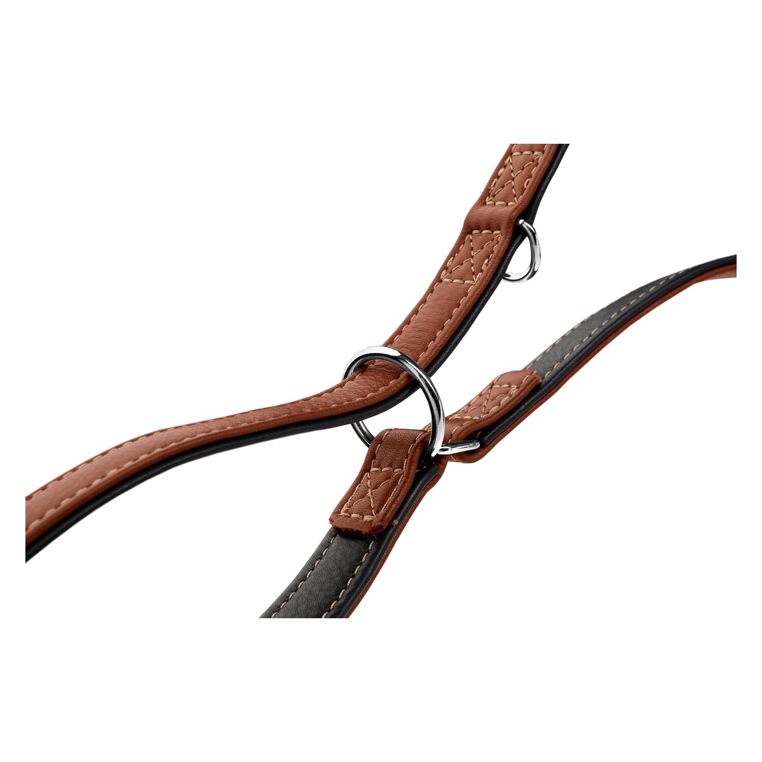 HUNTER Führleine verstellbar Canadian Up - cognac/schwarz - 1.5/200