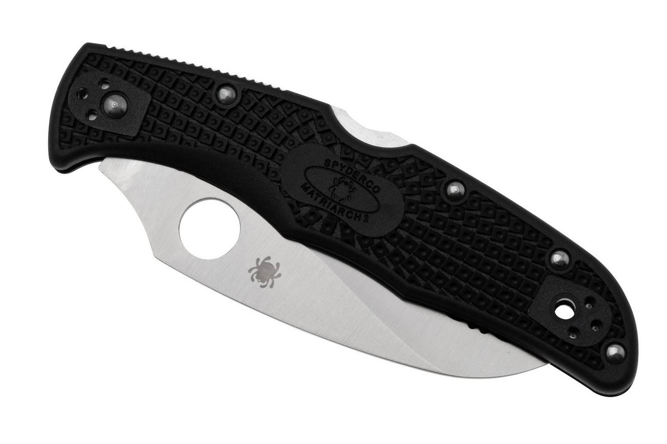 Spyderco Matriarch 2 C12SBK2 Black FRN, serrated zakmes