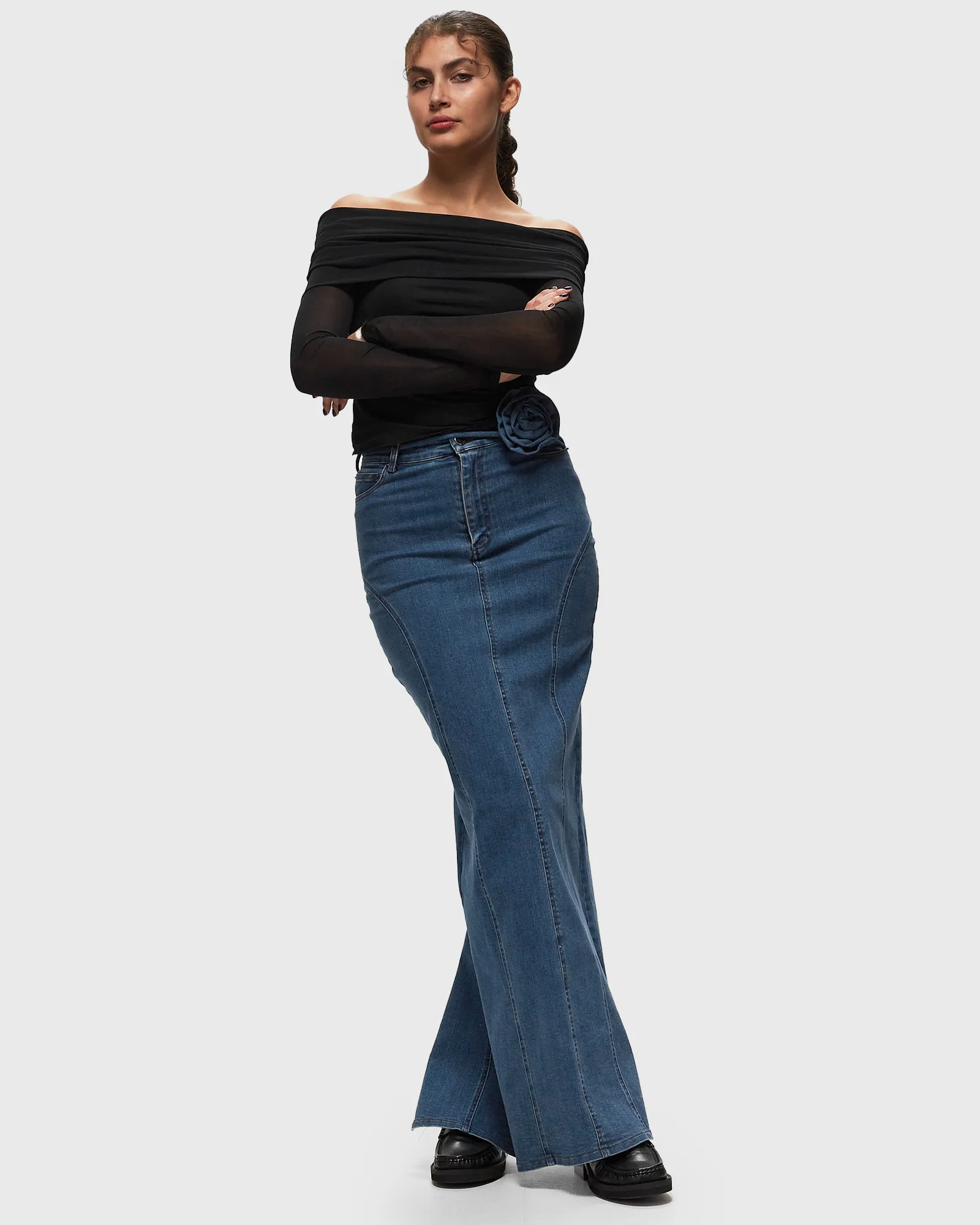 ROTATE Birger Christensen Stretchy Maxi Skirt