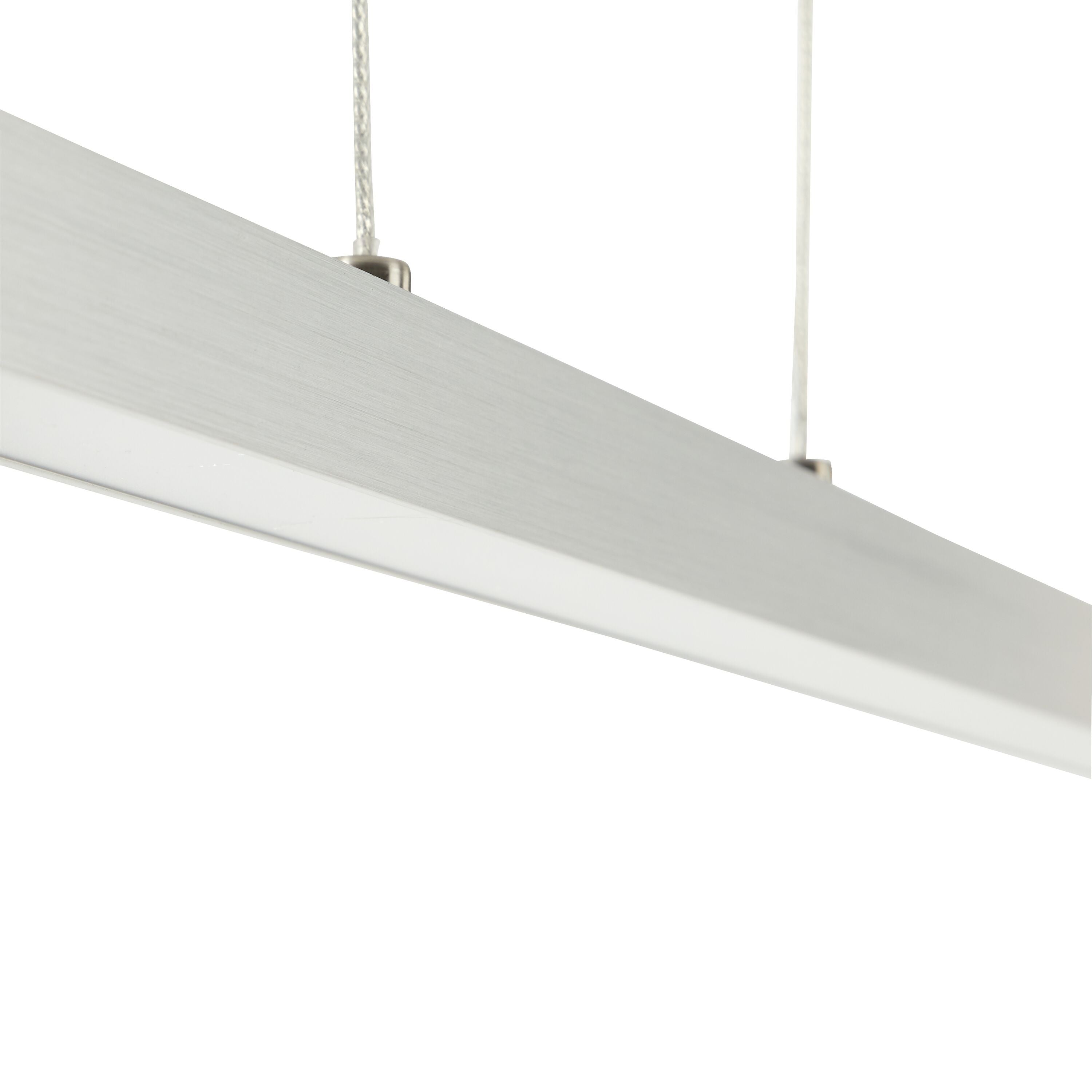 BAIDA Hängeleuchte - Silberfarbig / B: 96.0 cm x T: 3.5 cm x H: 150.0 cm