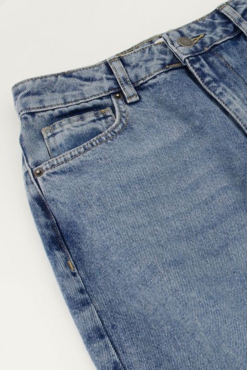 Blauwe classic wide leg jeans