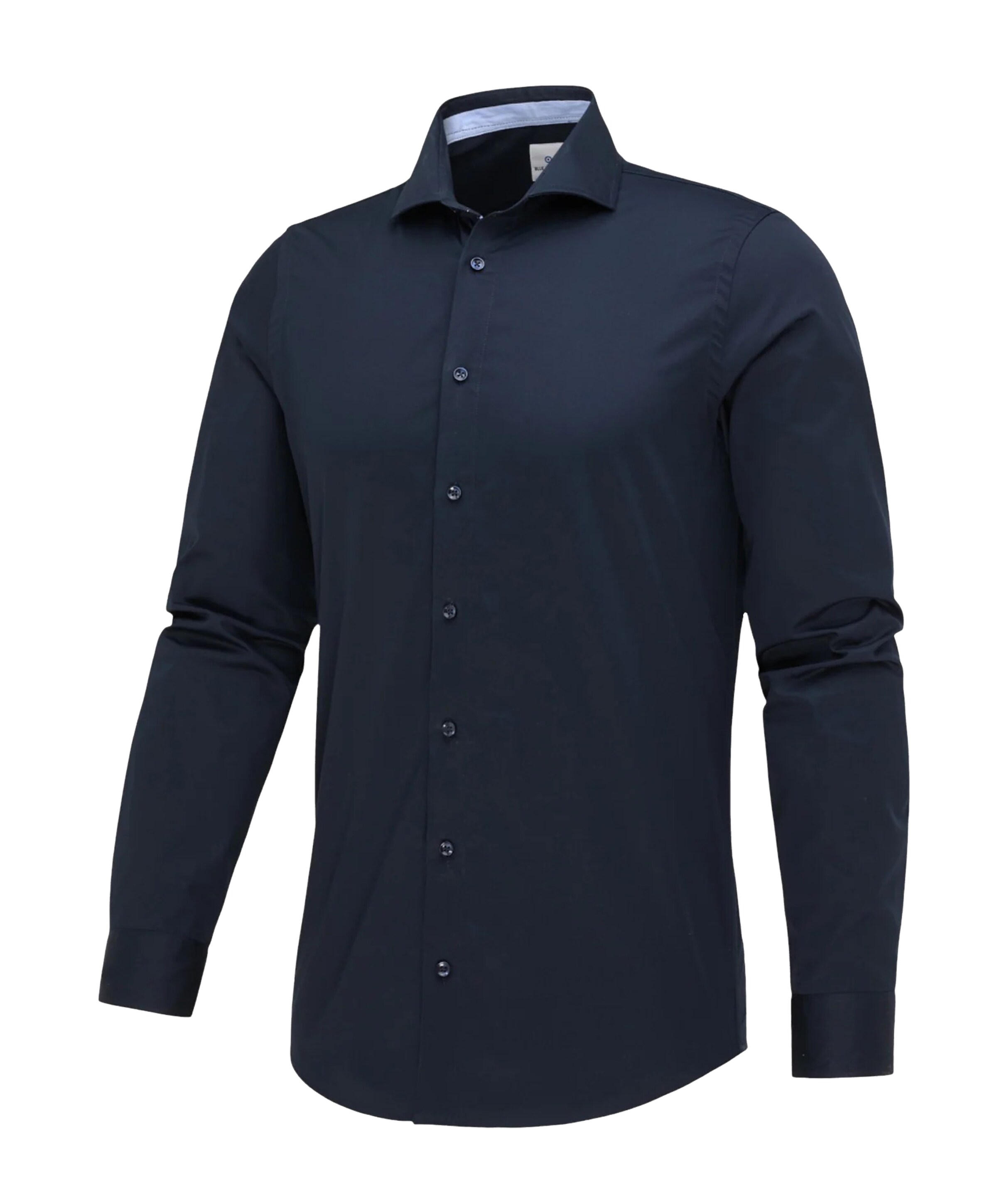 Blue industry Heren overhemd lange mouw blauw